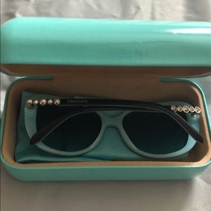 Authentic Tiffany Cobble Rectangle Sunglasses